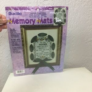 Bucilla memory mats stitchery kit mother 42783 new